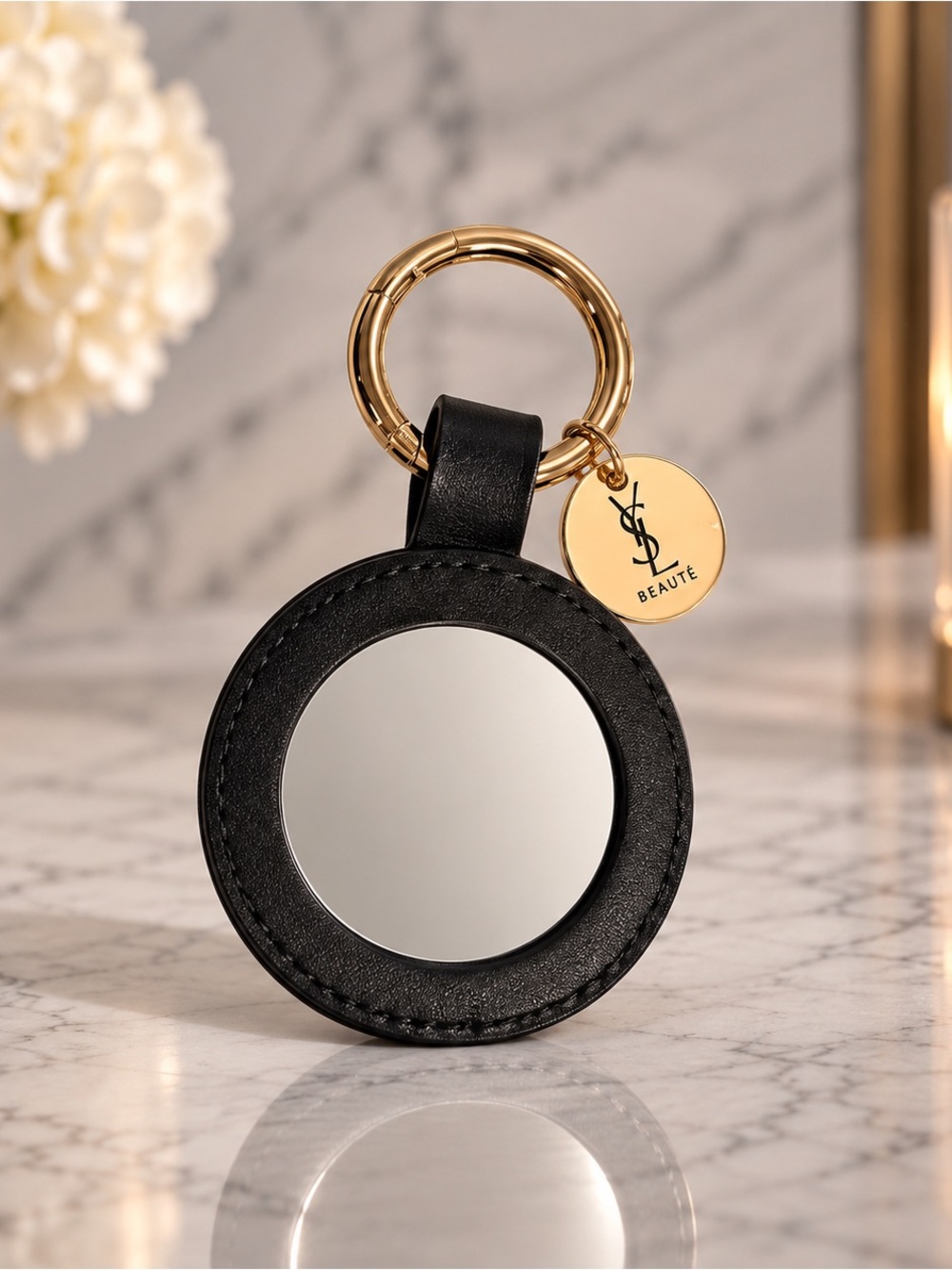 Yves Saint Laurent Beauté Cushion Mirror Keychain Brand New - Picture 1 of 2